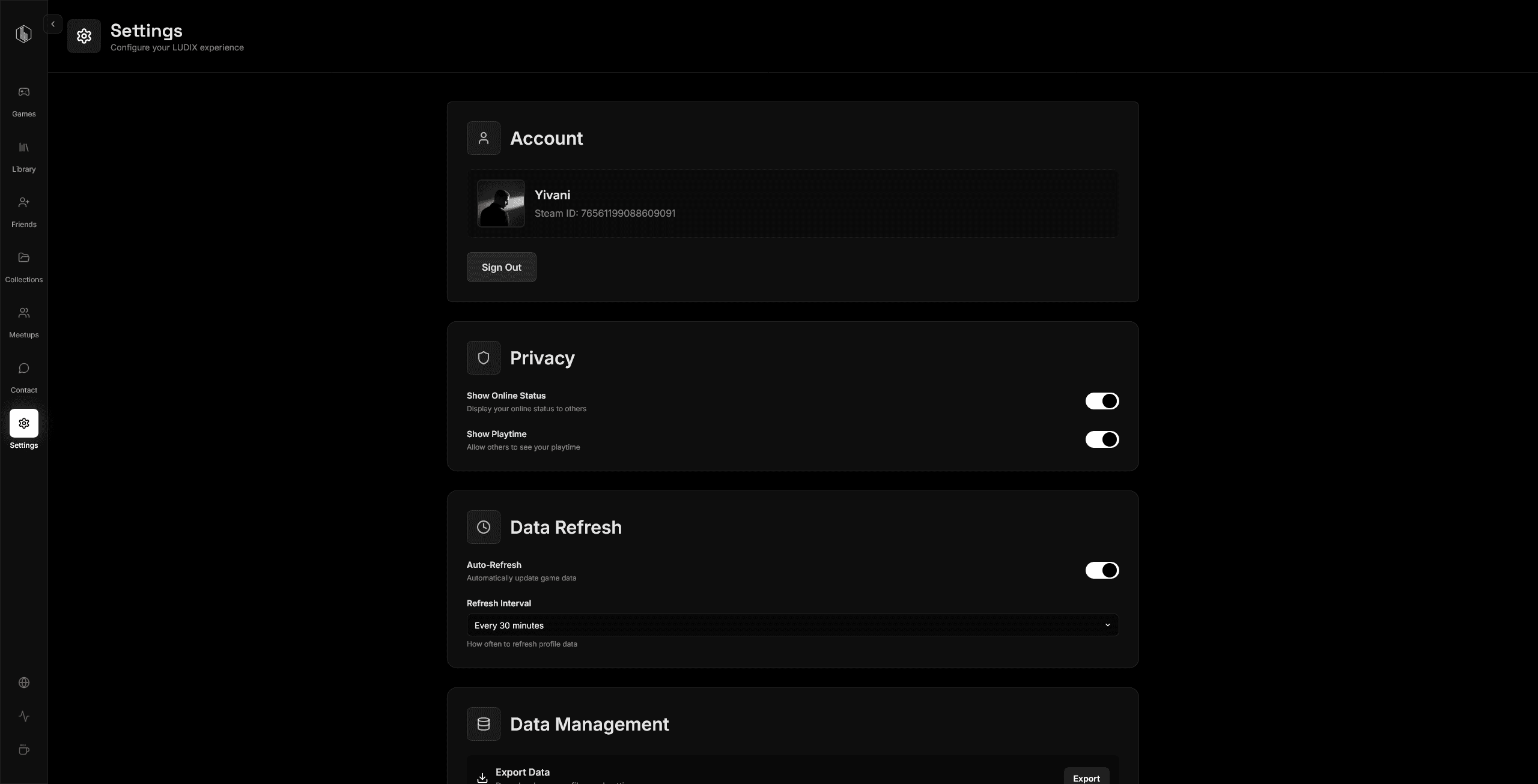LUDIX Interface View 2
